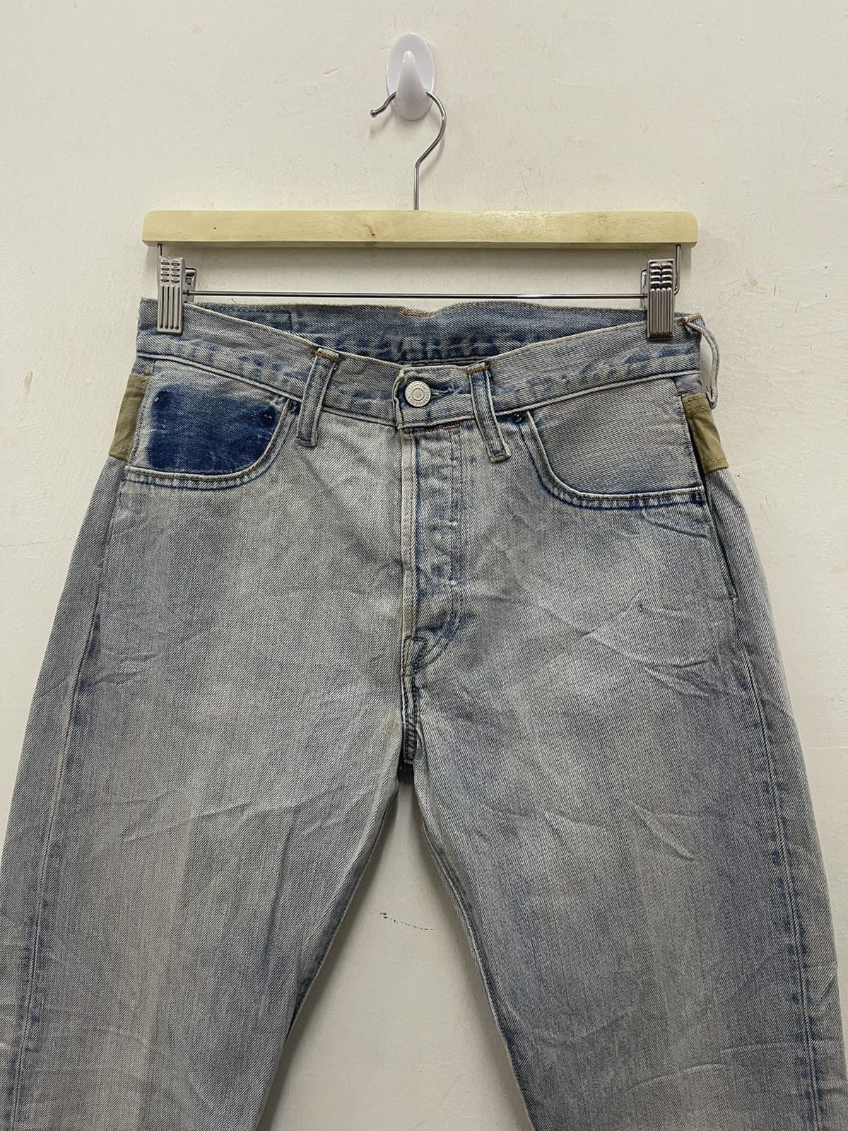 Levi's Vintage Clothing Rare LEVIS Strauss 501 Cropped Pocket Jeans Size US 29 - 5 Thumbnail
