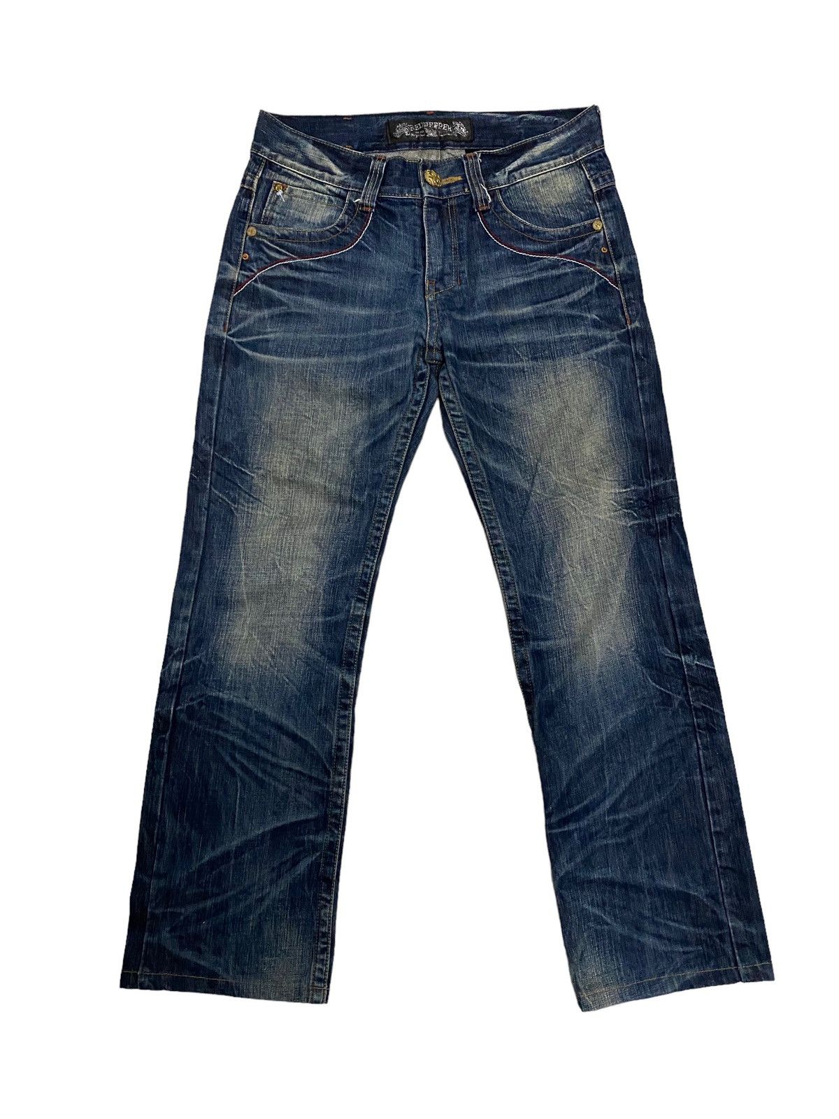 Vintage Vintage Red Pepper Japanese Distress Denim Jeans Size US 33 - 2 Thumbnail