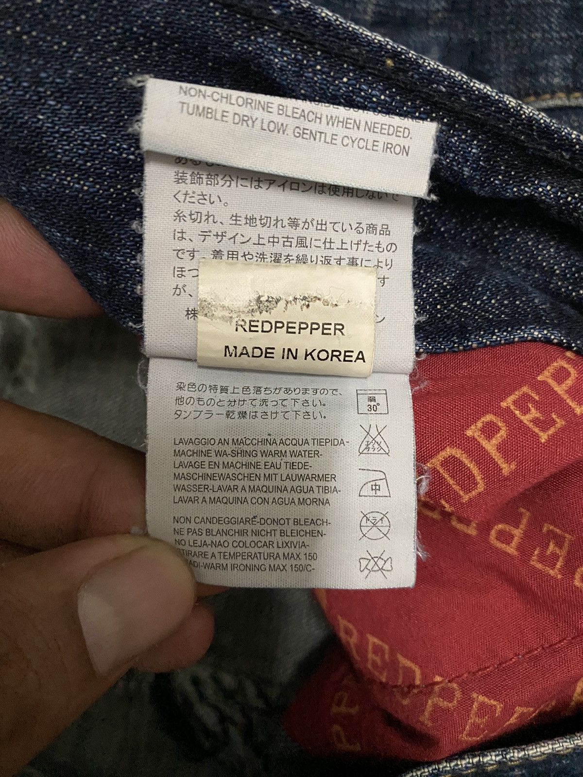 Vintage Vintage Red Pepper Japanese Distress Denim Jeans Size US 33 - 12 Thumbnail