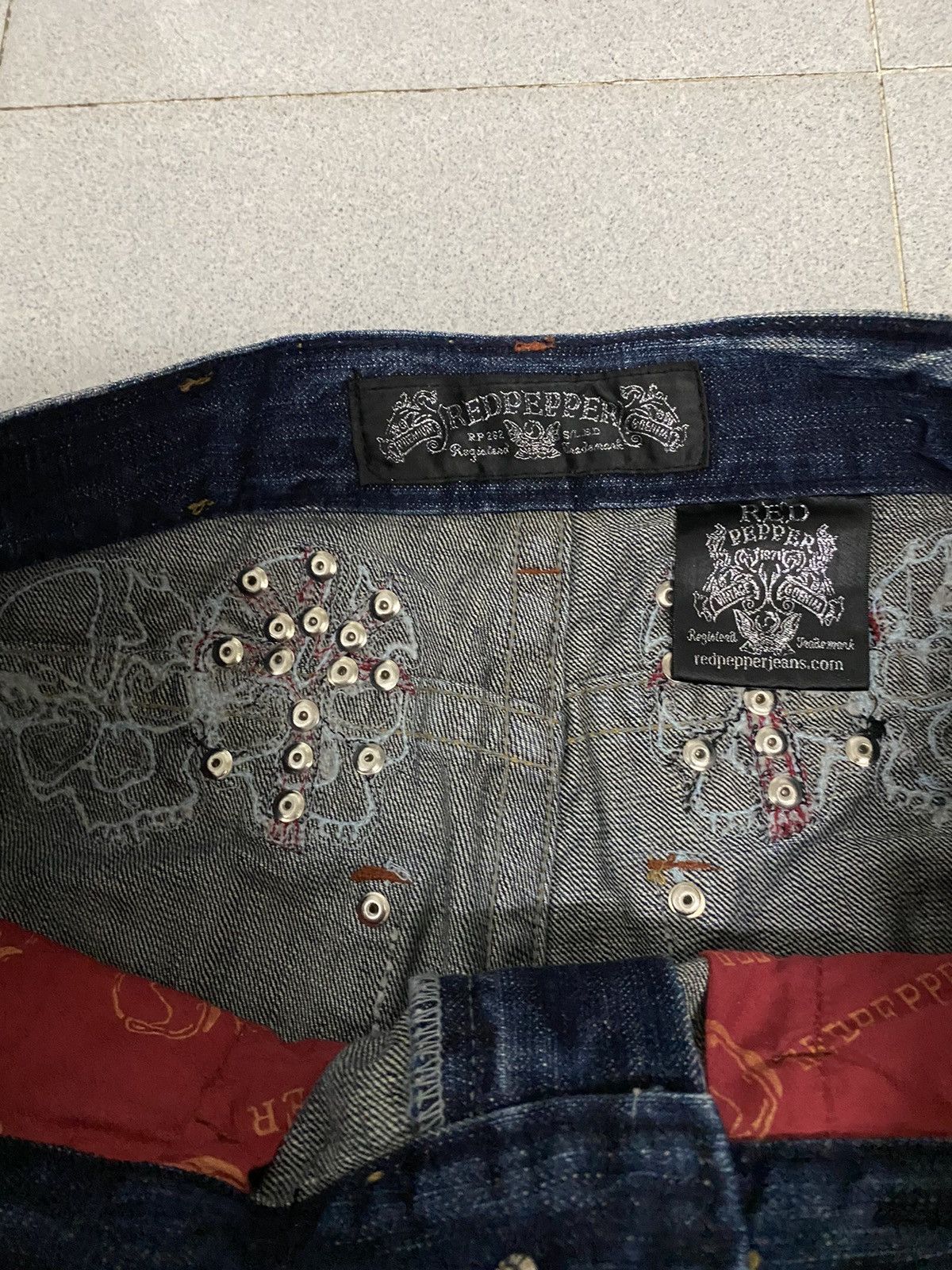 Vintage Vintage Red Pepper Japanese Distress Denim Jeans Size US 33 - 7 Thumbnail