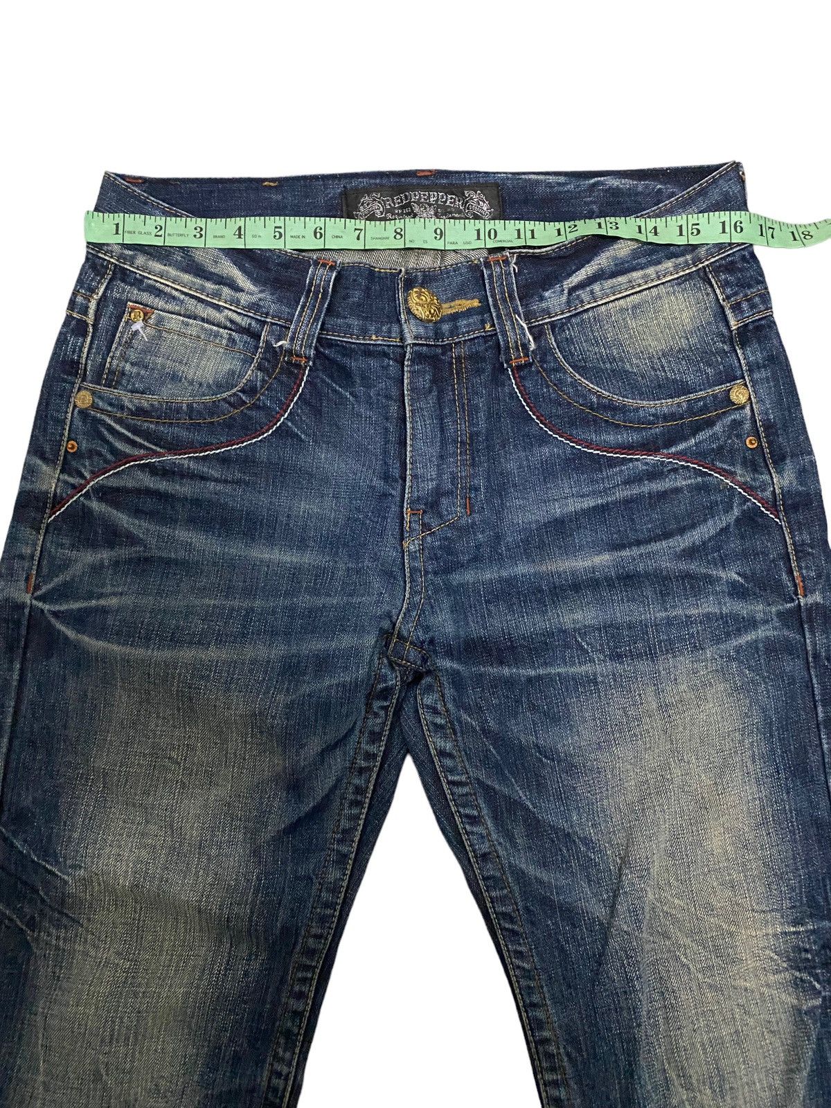 Vintage Vintage Red Pepper Japanese Distress Denim Jeans Size US 33 - 15 Thumbnail