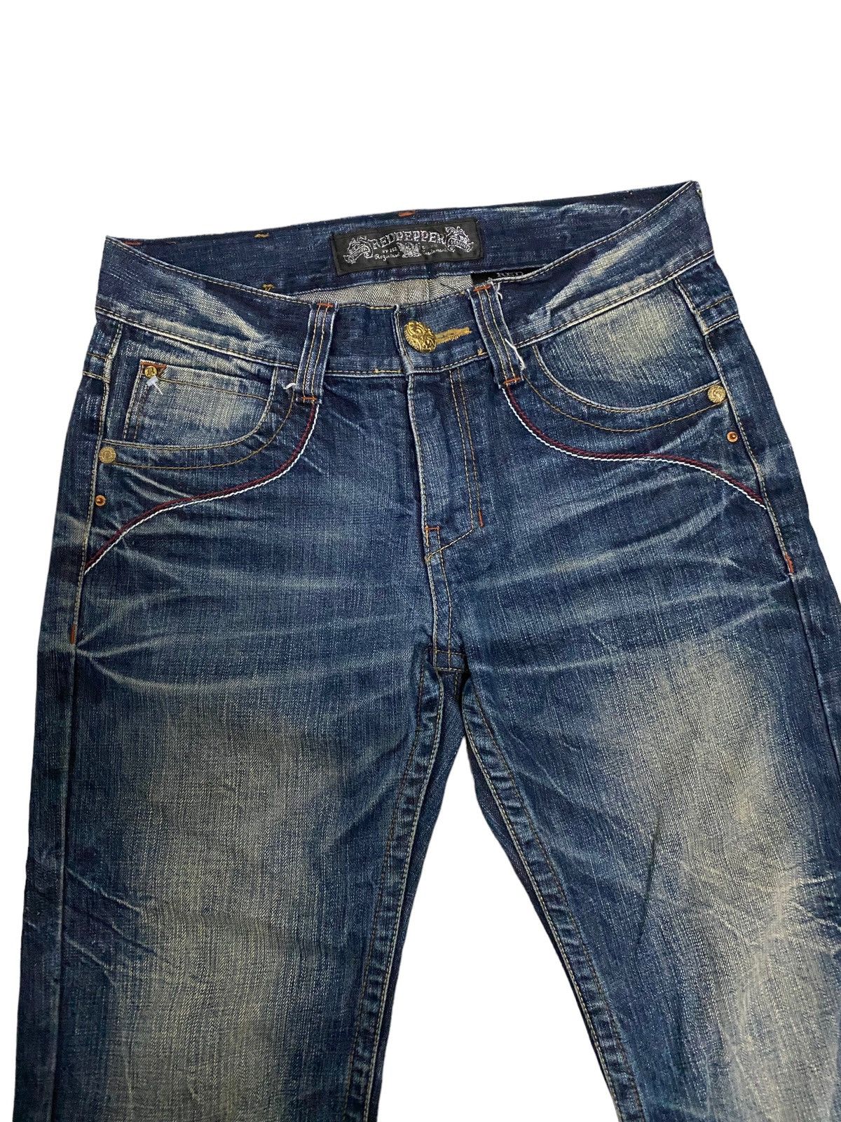 Vintage Vintage Red Pepper Japanese Distress Denim Jeans Size US 33 - 4 Thumbnail