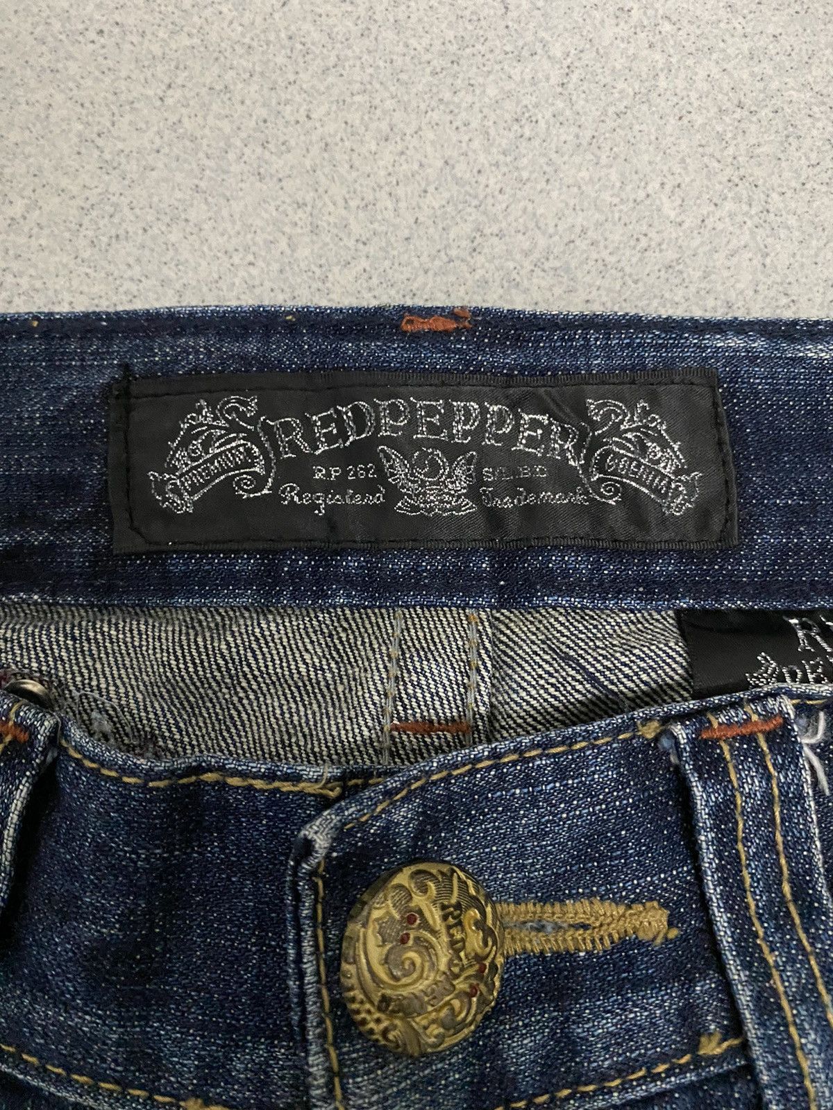 Vintage Vintage Red Pepper Japanese Distress Denim Jeans Size US 33 - 6 Thumbnail