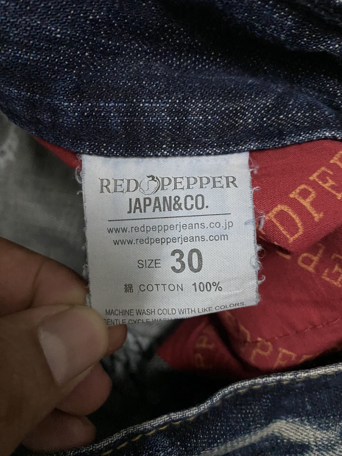 Vintage Vintage Red Pepper Japanese Distress Denim Jeans Size US 33 - 11 Thumbnail