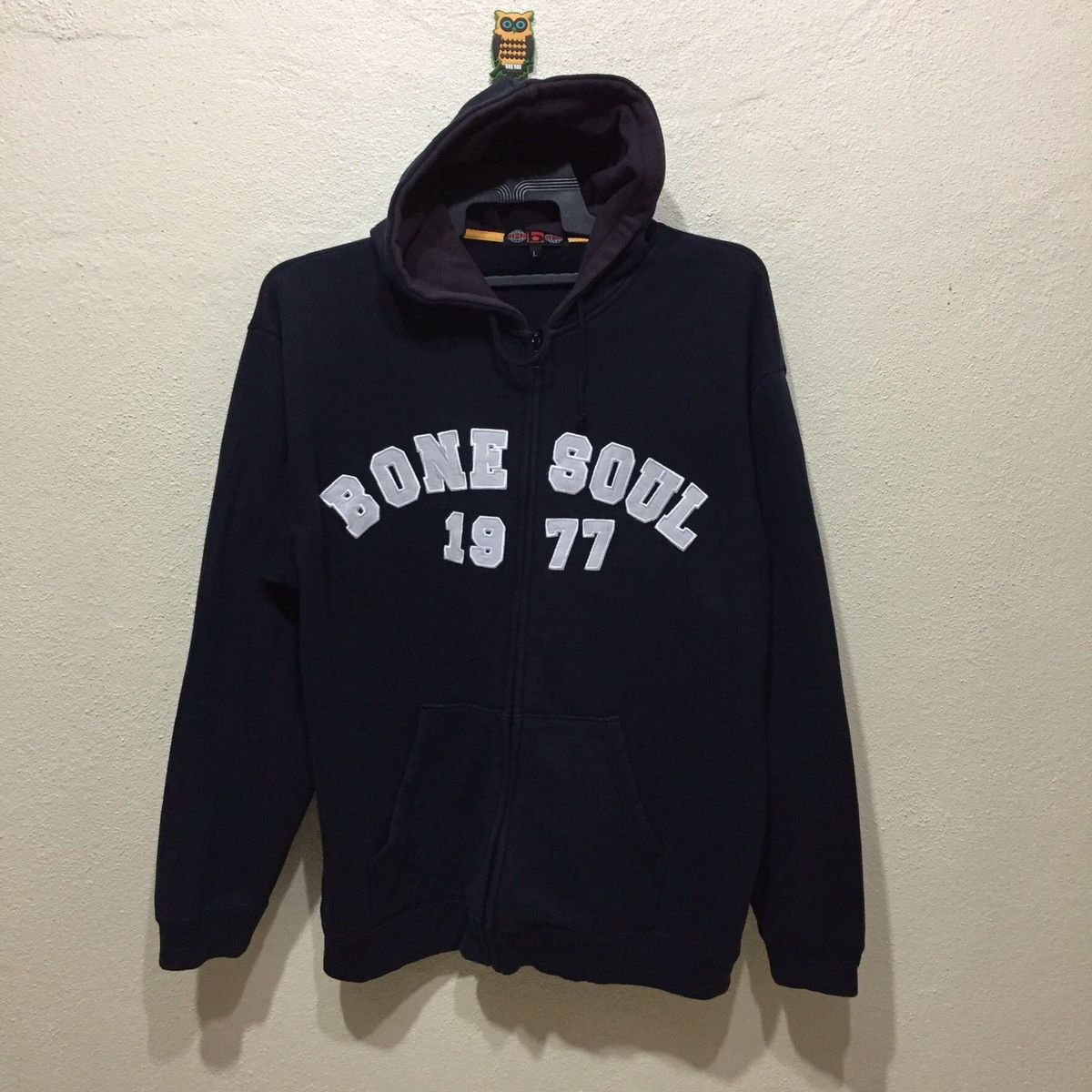 Japanese Brand B One Soul Hoodie Embroidered Street Fashion size L fits XL Size US XL / EU 56 / 4 - 1 Thumbnail