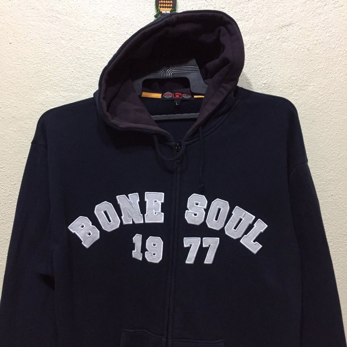 Japanese Brand B One Soul Hoodie Embroidered Street Fashion size L fits XL Size US XL / EU 56 / 4 - 5 Thumbnail