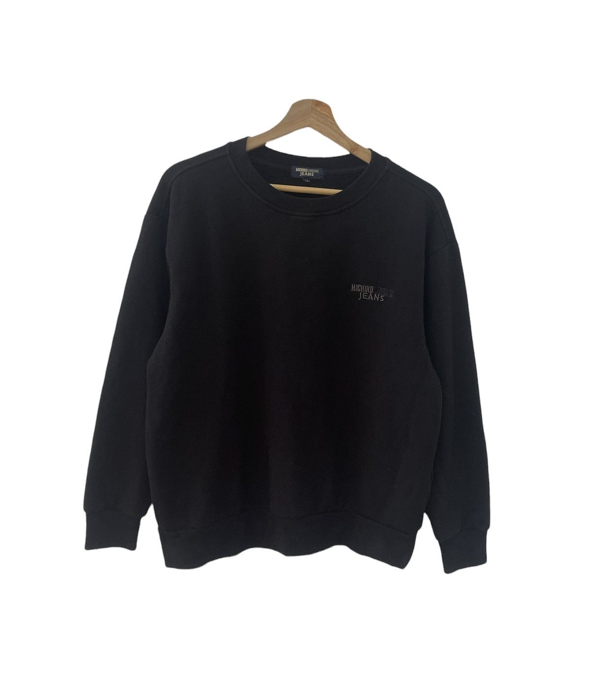 Michiko Koshino × Michiko Koshino London × Vintage Vtg Michiko London Spell Out Embroidery Crewneck Sweatshirt Size US M / EU 48-50 / 2 - 1 Thumbnail
