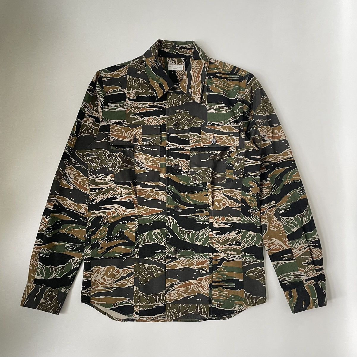 Dries Van Noten S/S 20 ‘Patchwork Tiger Camo’ Shirt Size US M / EU 48-50 / 2 - 1 Thumbnail