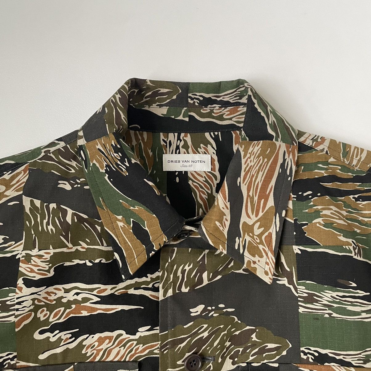Dries Van Noten S/S 20 ‘Patchwork Tiger Camo’ Shirt Size US M / EU 48-50 / 2 - 3 Thumbnail