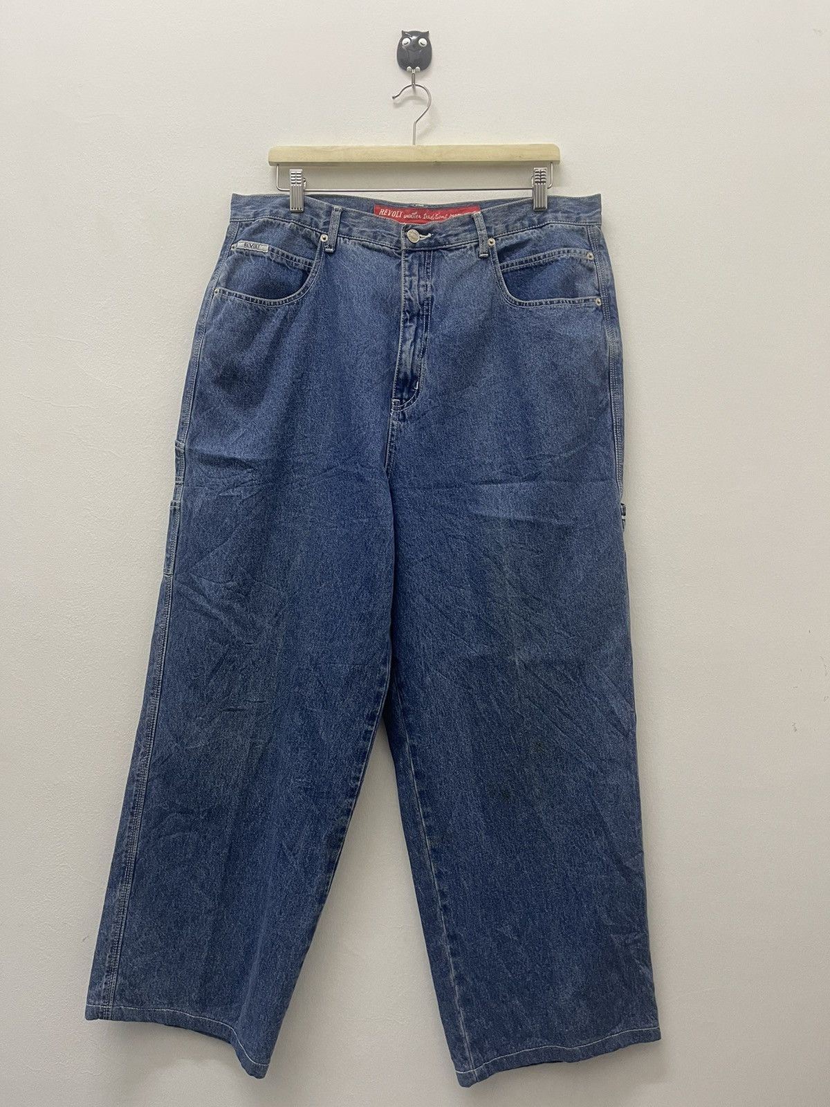Vintage Rare Vintage REVOLT Clothing Co Baggy Hip Hop Rap Jeans Size US 36 / EU 52 - 6 Thumbnail