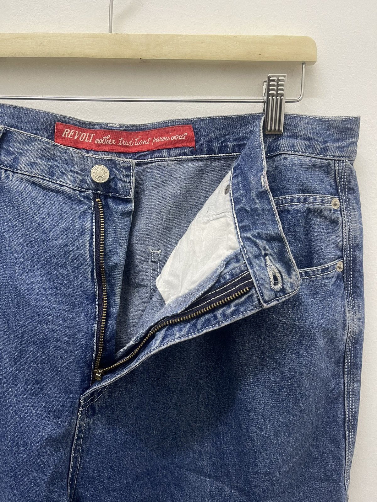 Vintage Rare Vintage REVOLT Clothing Co Baggy Hip Hop Rap Jeans Size US 36 / EU 52 - 9 Thumbnail