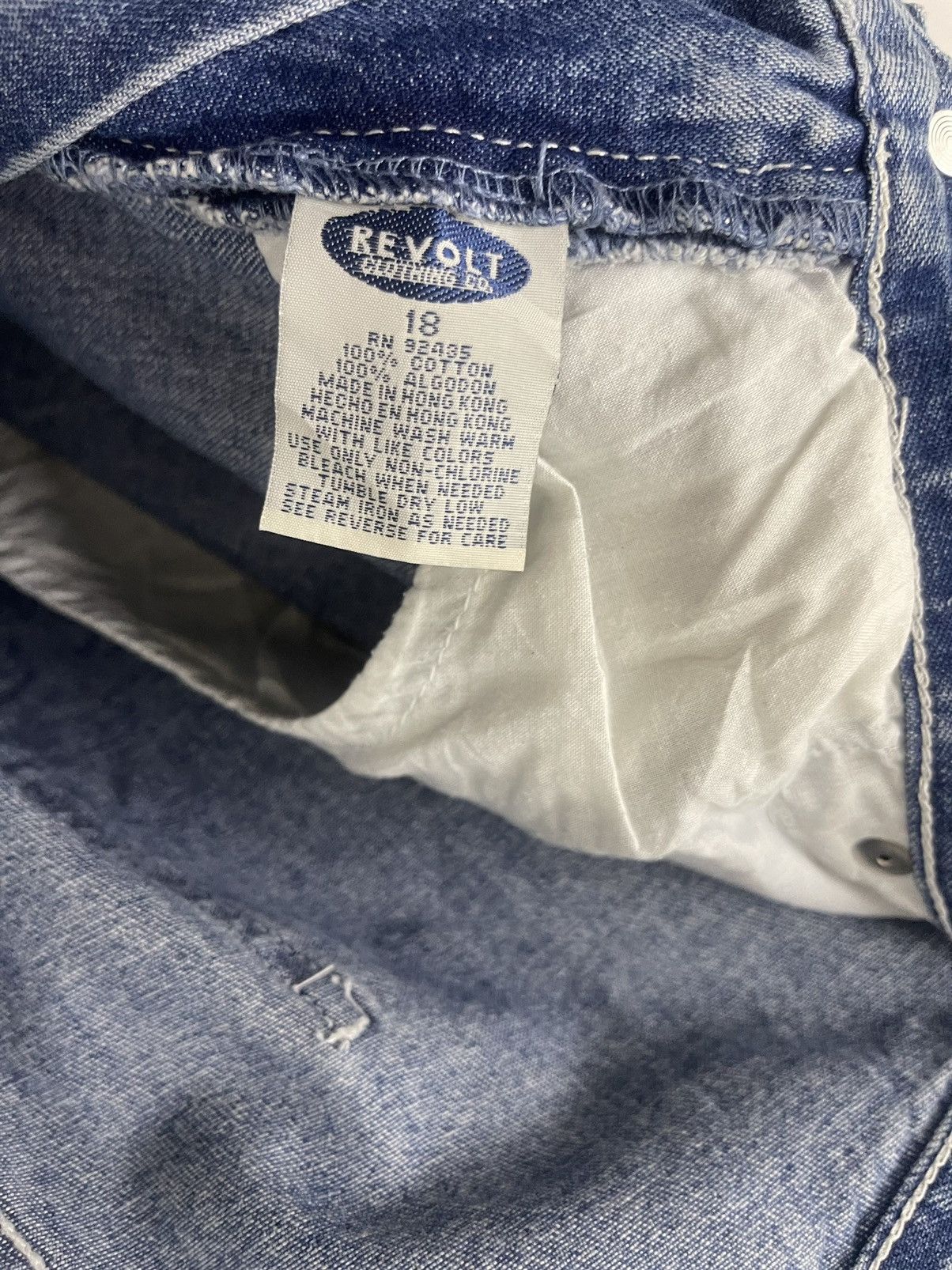 Vintage Rare Vintage REVOLT Clothing Co Baggy Hip Hop Rap Jeans Size US 36 / EU 52 - 11 Thumbnail