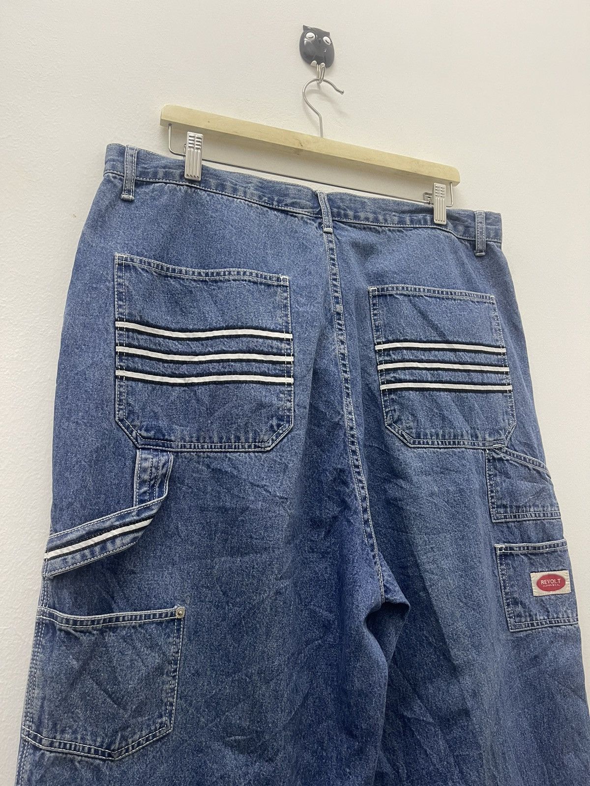 Vintage Rare Vintage REVOLT Clothing Co Baggy Hip Hop Rap Jeans Size US 36 / EU 52 - 4 Thumbnail