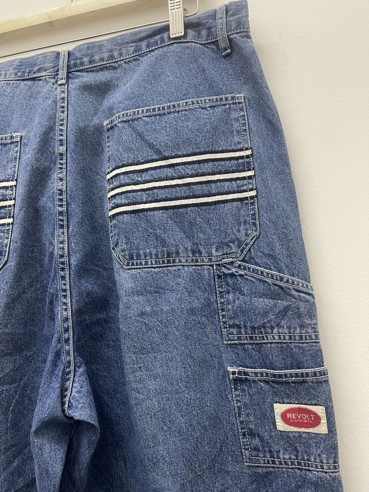 Vintage Rare Vintage REVOLT Clothing Co Baggy Hip Hop Rap Jeans Size US 36 / EU 52 - 3 Thumbnail