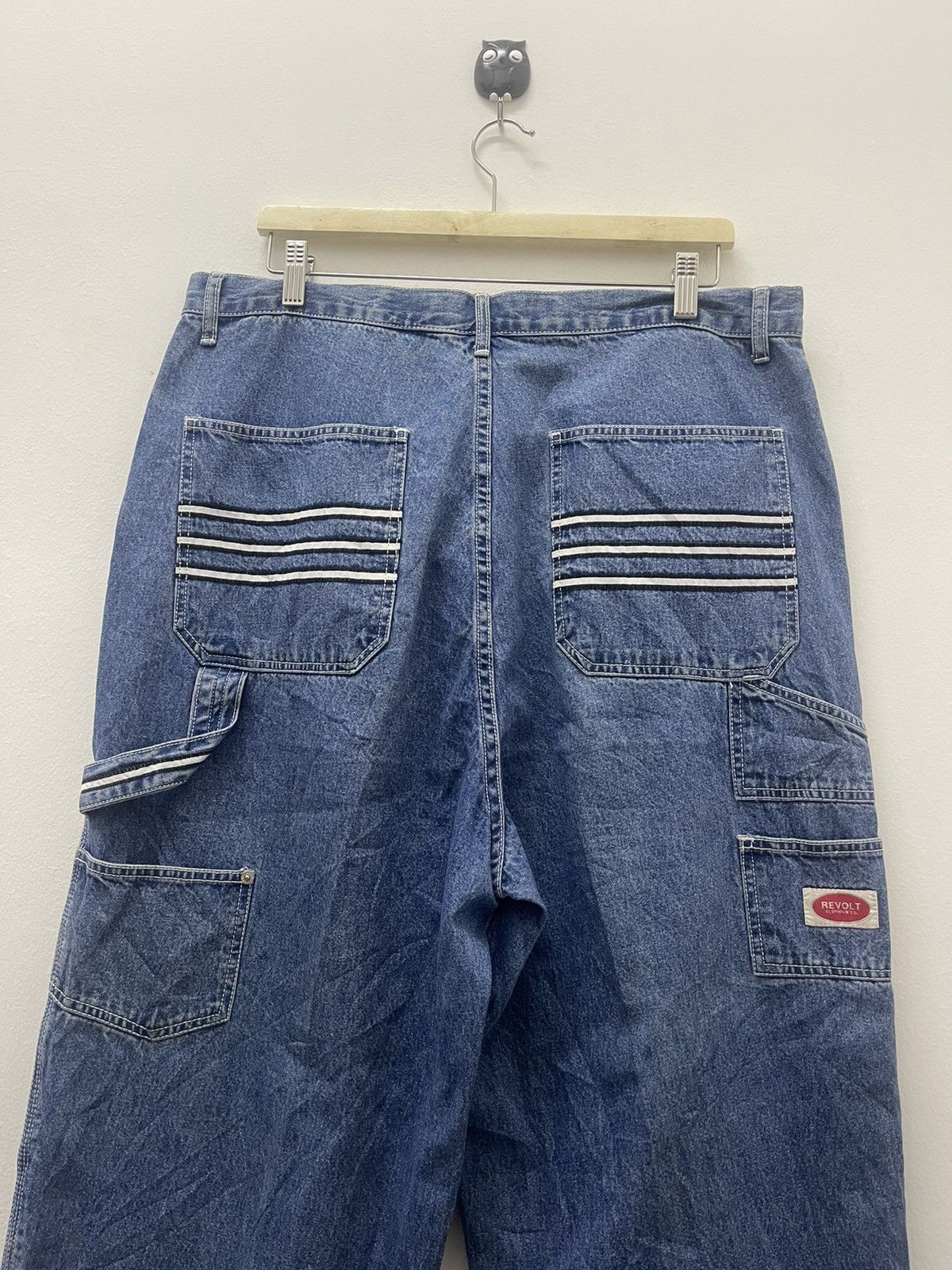 Vintage Rare Vintage REVOLT Clothing Co Baggy Hip Hop Rap Jeans Size US 36 / EU 52 - 2 Thumbnail