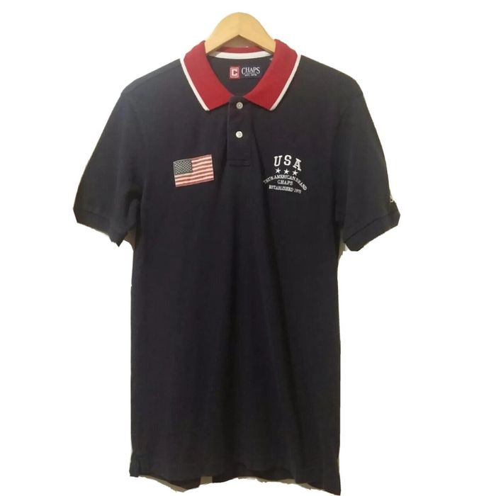 Chaps Chaps Men's Polo Shirt Size Small Short Sleeve Washed Blue ...