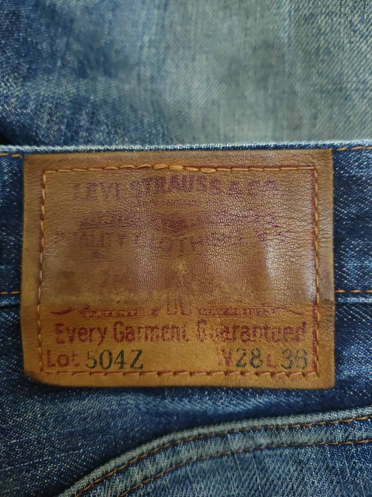 Levi's Big E Vtg Levis 504z Selvedge Distressed Denim Size US 28 / EU 44 - 10 Thumbnail