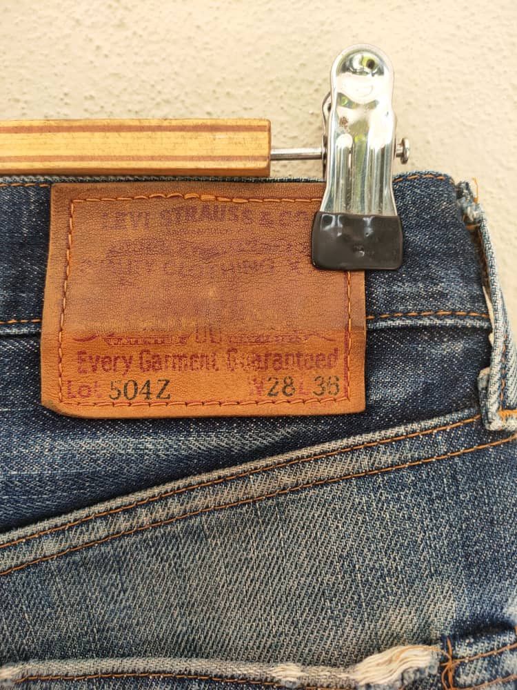 Levi's Big E Vtg Levis 504z Selvedge Distressed Denim Size US 28 / EU 44 - 9 Thumbnail