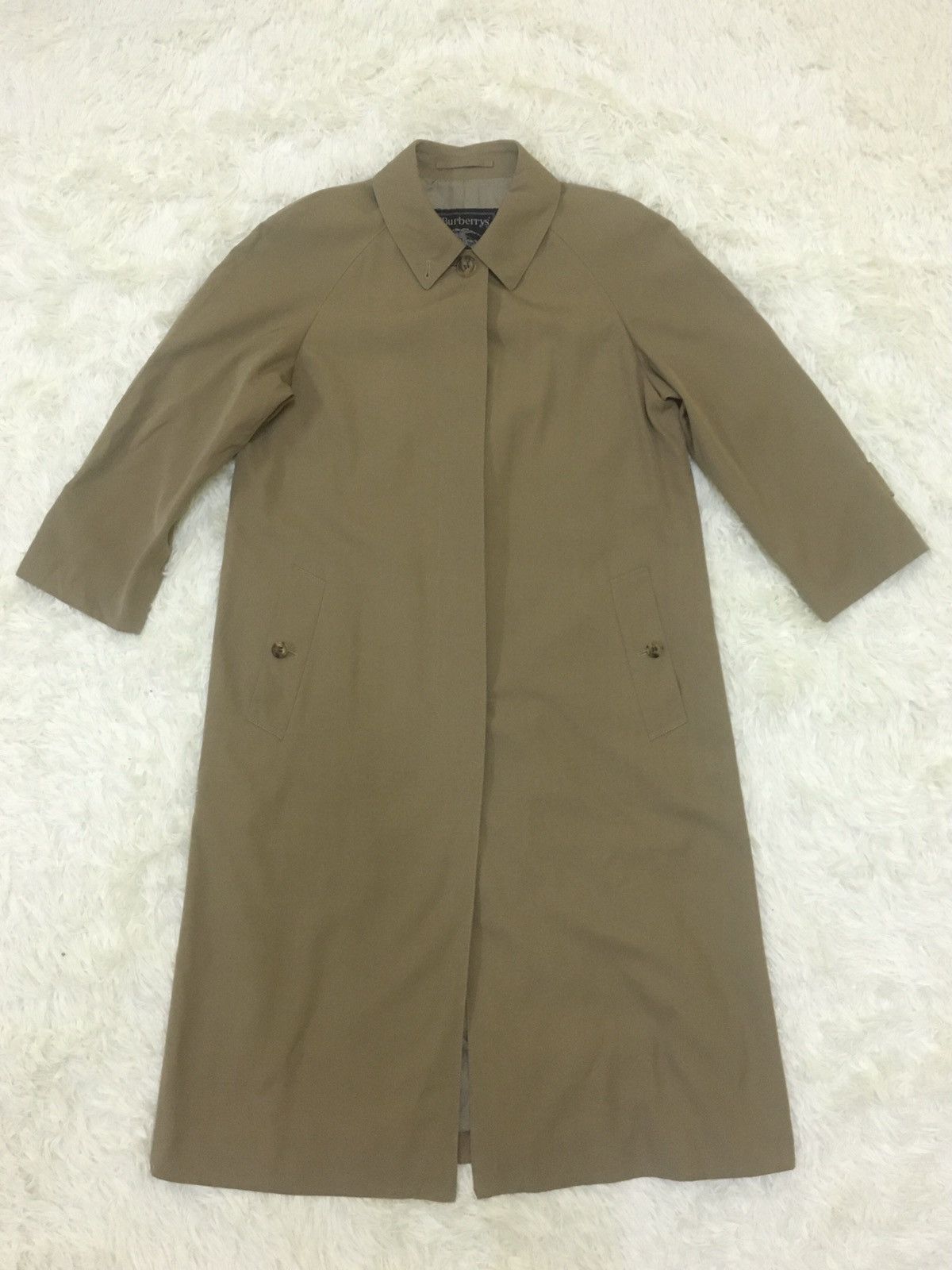 image of Burberrys Long Coat in Brown, Men's (Size Small)