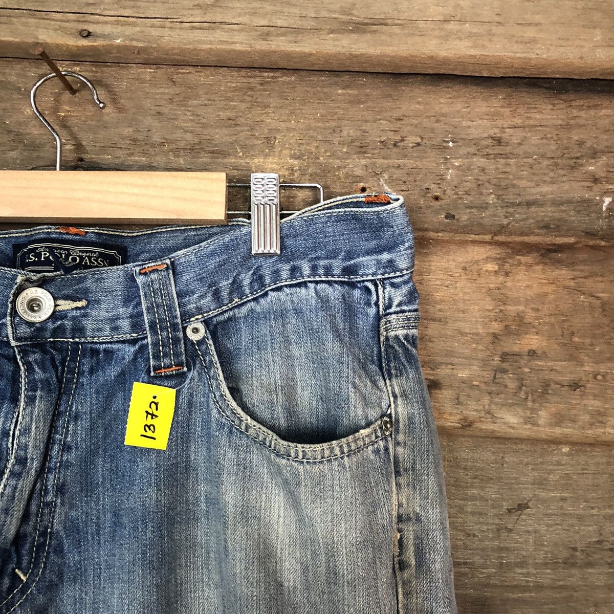 Japanese Brand DLL Jeans U.S Polo Assin Blue dirty faded Denim #1372 Size US 36 / EU 52 - 5 Thumbnail