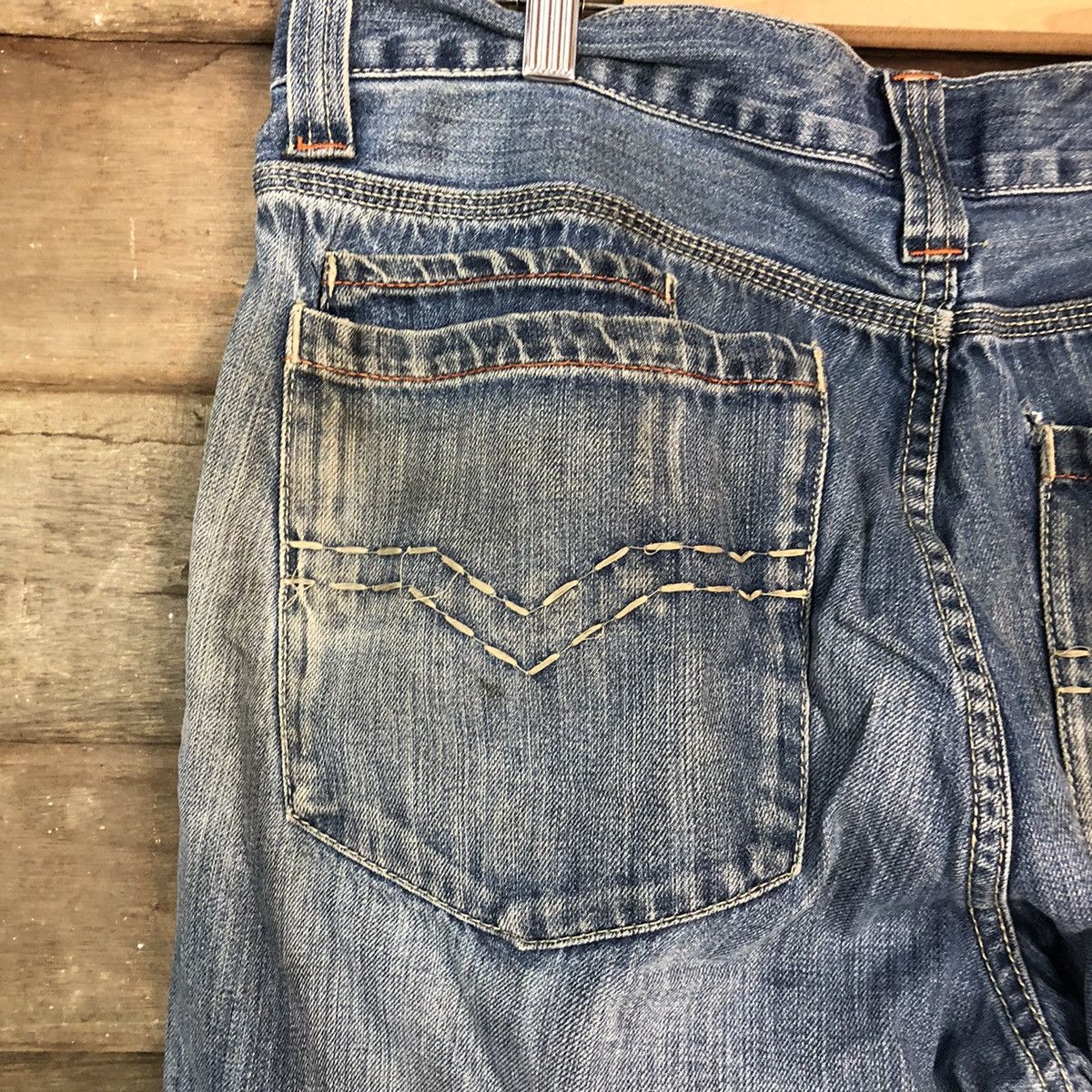 Japanese Brand DLL Jeans U.S Polo Assin Blue dirty faded Denim #1372 Size US 36 / EU 52 - 10 Thumbnail