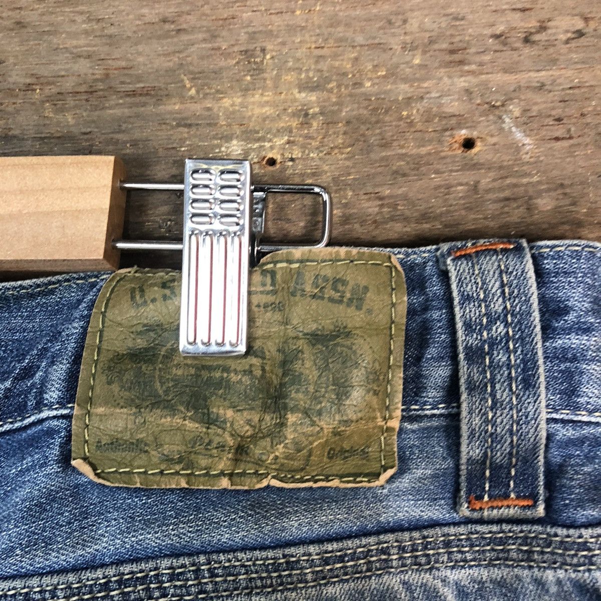 Japanese Brand DLL Jeans U.S Polo Assin Blue dirty faded Denim #1372 Size US 36 / EU 52 - 12 Thumbnail