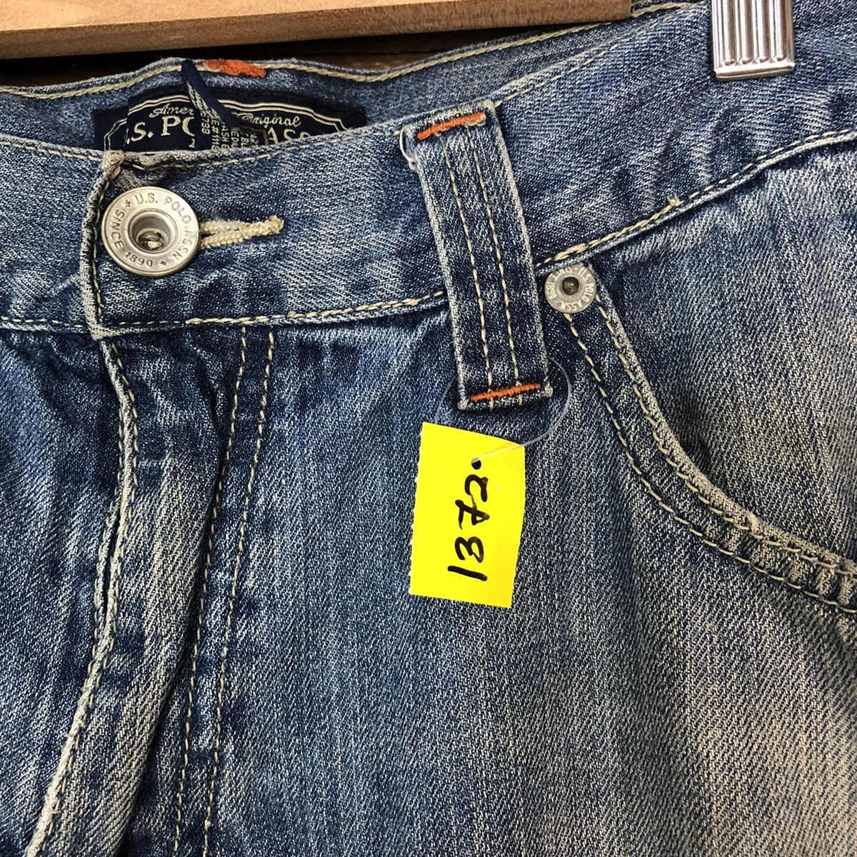Japanese Brand DLL Jeans U.S Polo Assin Blue dirty faded Denim #1372 Size US 36 / EU 52 - 6 Thumbnail