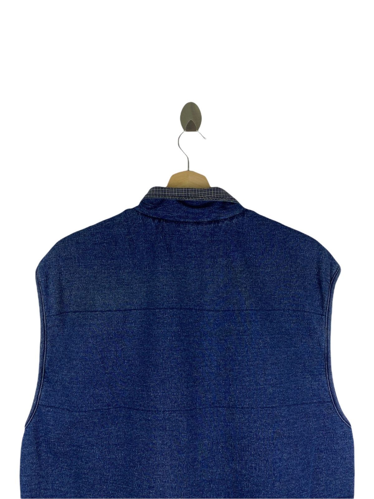 Armani Exchange AX BLUE DENIM ZIPPER MEN’S VEST Size US M / EU 48-50 / 2 - 5 Thumbnail