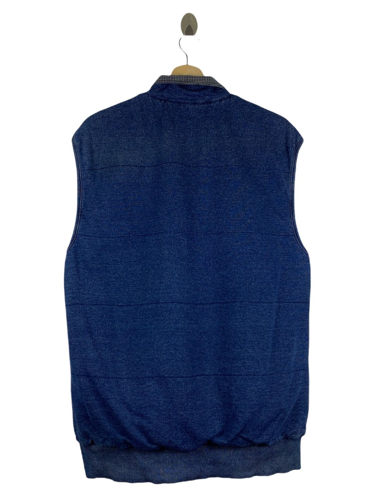 Armani Exchange AX BLUE DENIM ZIPPER MEN’S VEST Size US M / EU 48-50 / 2 - 3 Thumbnail
