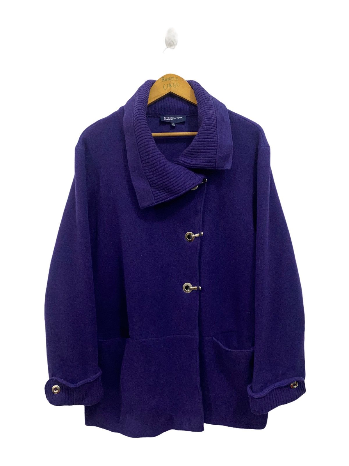 image of Jones New York Signature Jacket Nice Design in Purple, Men's (Size XL)