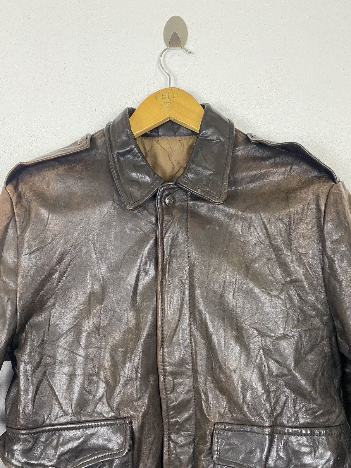 Brooks × Vintage VTG CLUB ELITE BY BROOKS MADE IN USA BIKER LEATHER JACKET Size US M / EU 48-50 / 2 - 8 Thumbnail