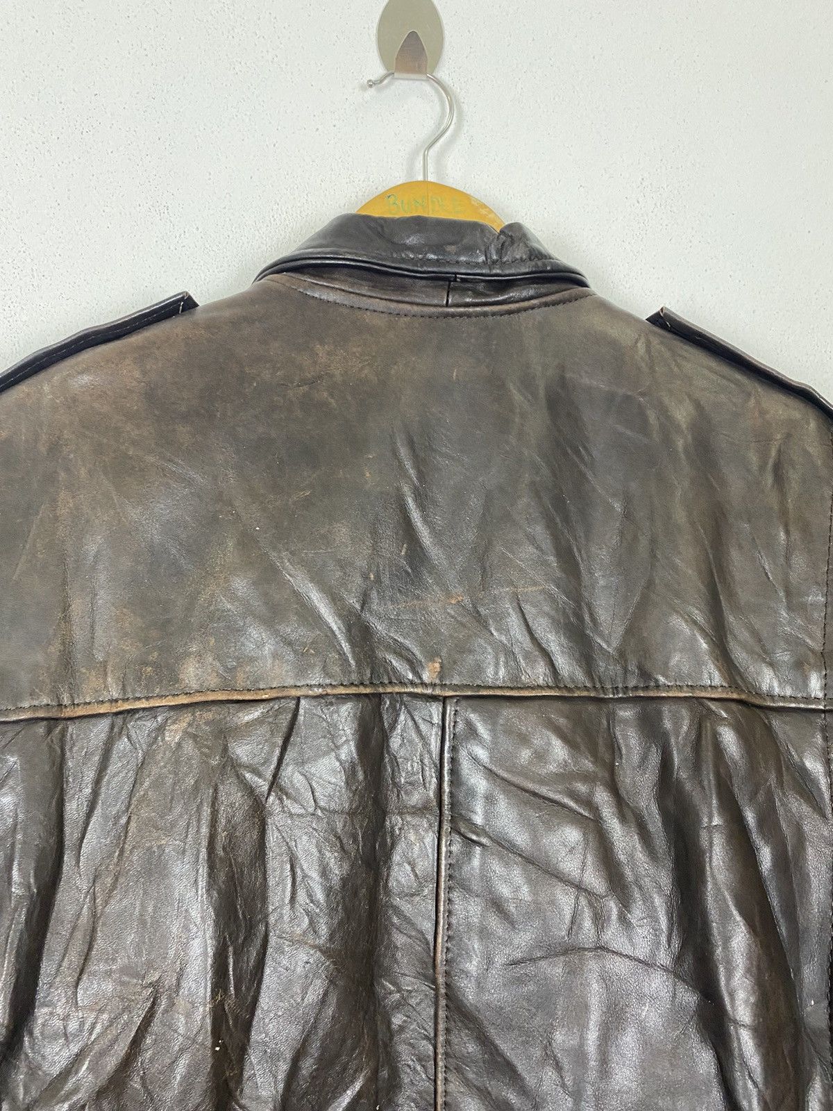 Brooks × Vintage VTG CLUB ELITE BY BROOKS MADE IN USA BIKER LEATHER JACKET Size US M / EU 48-50 / 2 - 9 Thumbnail