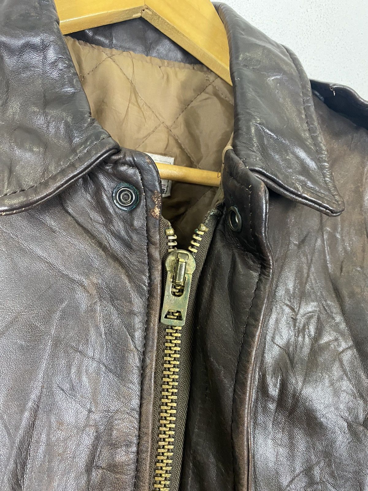 Brooks × Vintage VTG CLUB ELITE BY BROOKS MADE IN USA BIKER LEATHER JACKET Size US M / EU 48-50 / 2 - 12 Thumbnail