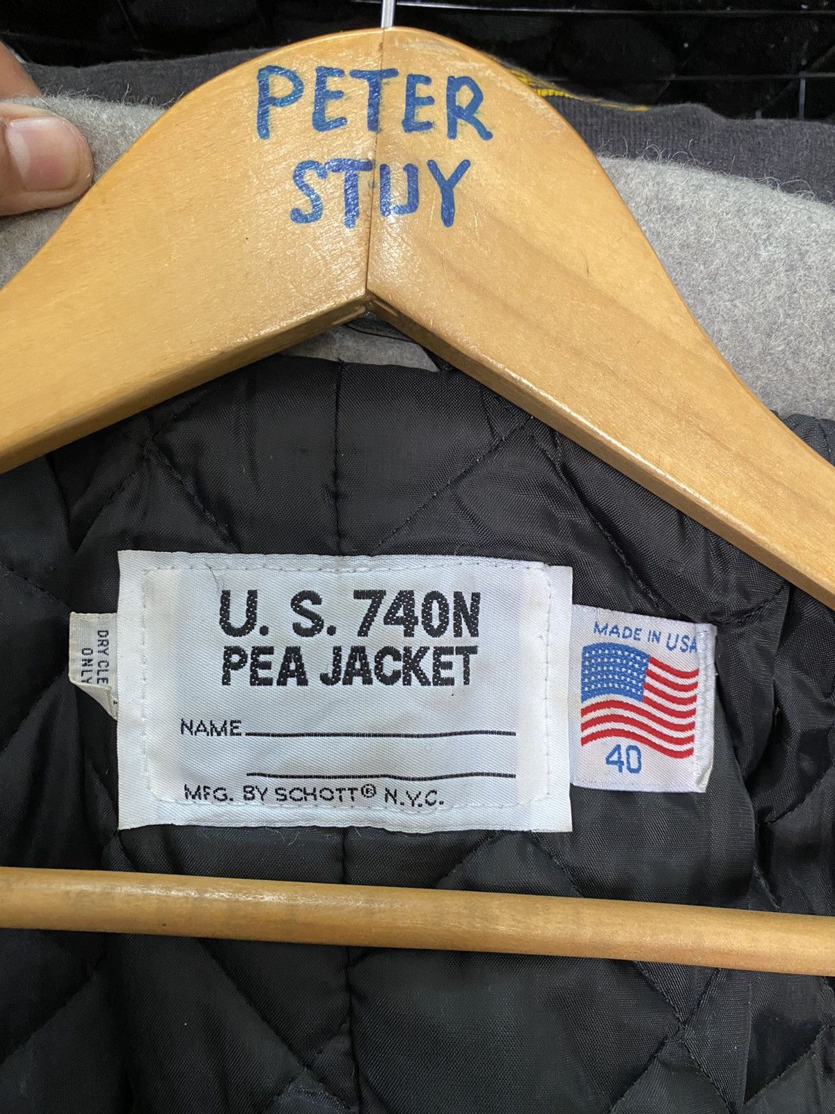 Schott U. S. 740N Schott Pea Jacket Size US L / EU 52-54 / 3 - 8 Thumbnail