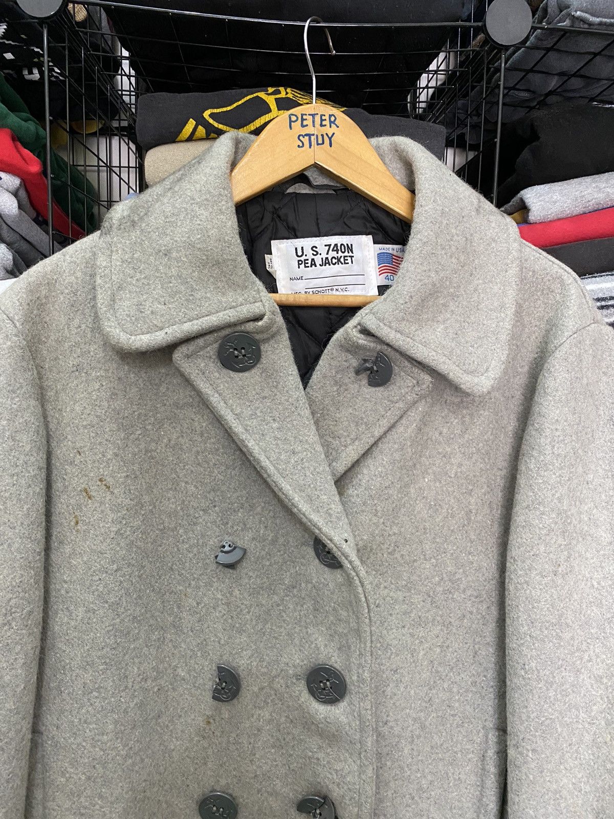 Schott U. S. 740N Schott Pea Jacket Size US L / EU 52-54 / 3 - 2 Thumbnail