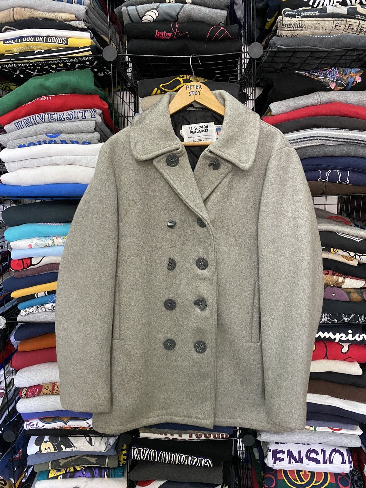 Schott U. S. 740N Schott Pea Jacket Size US L / EU 52-54 / 3 - 1 Thumbnail