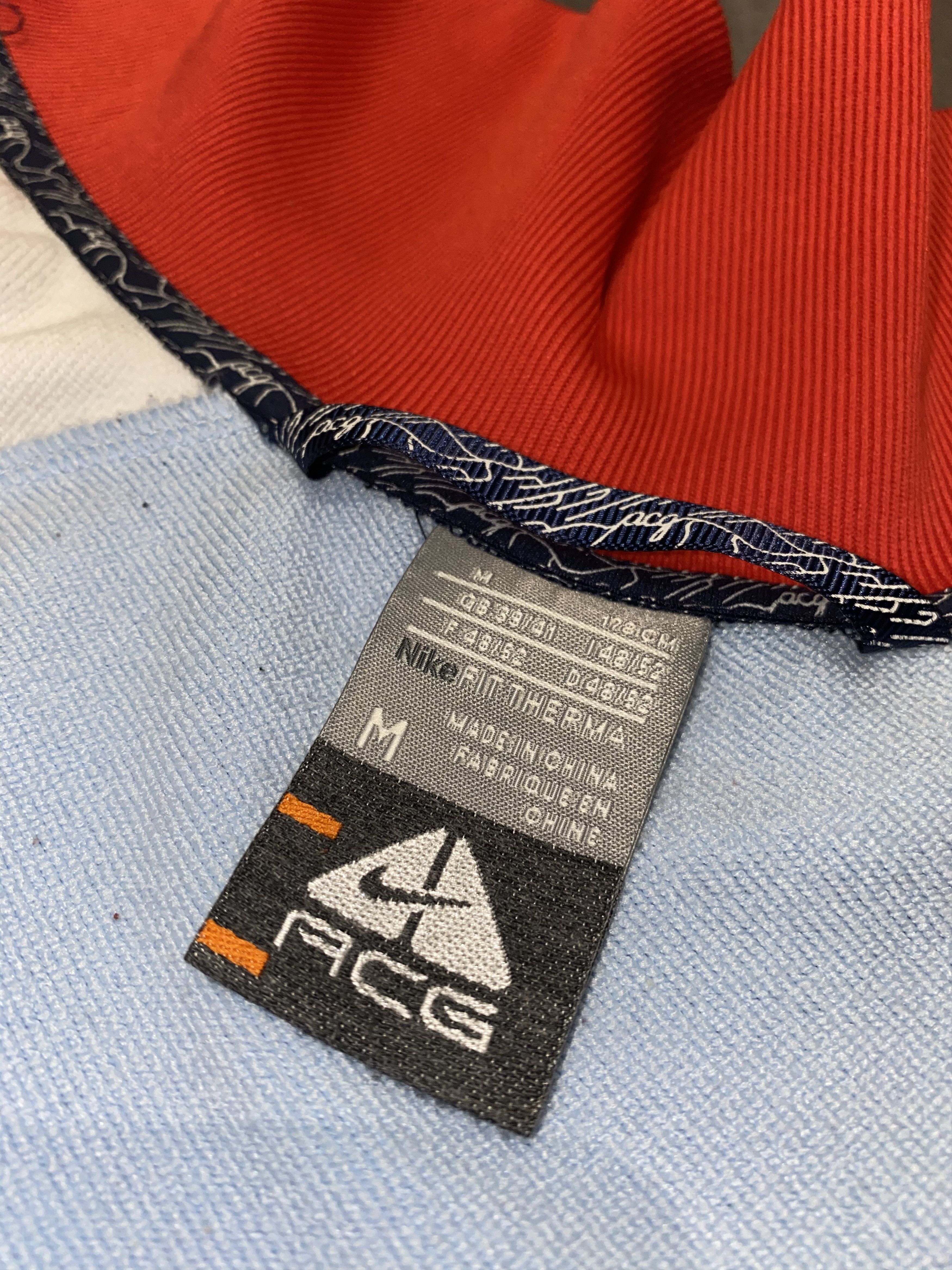 Nike ACG Nike ACG Big Logo Baby Blue Track Jacket Size US M / EU 48-50 / 2 - 14 Thumbnail