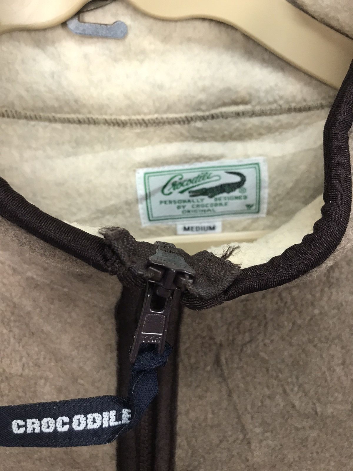 Japanese Brand × Vintage Crocodile zipper sleeveless sweater Size US M / EU 48-50 / 2 - 4 Thumbnail
