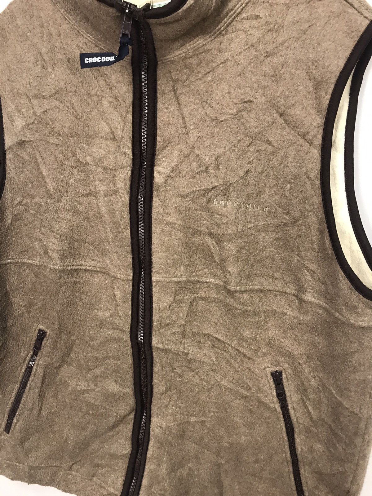Japanese Brand × Vintage Crocodile zipper sleeveless sweater Size US M / EU 48-50 / 2 - 3 Thumbnail
