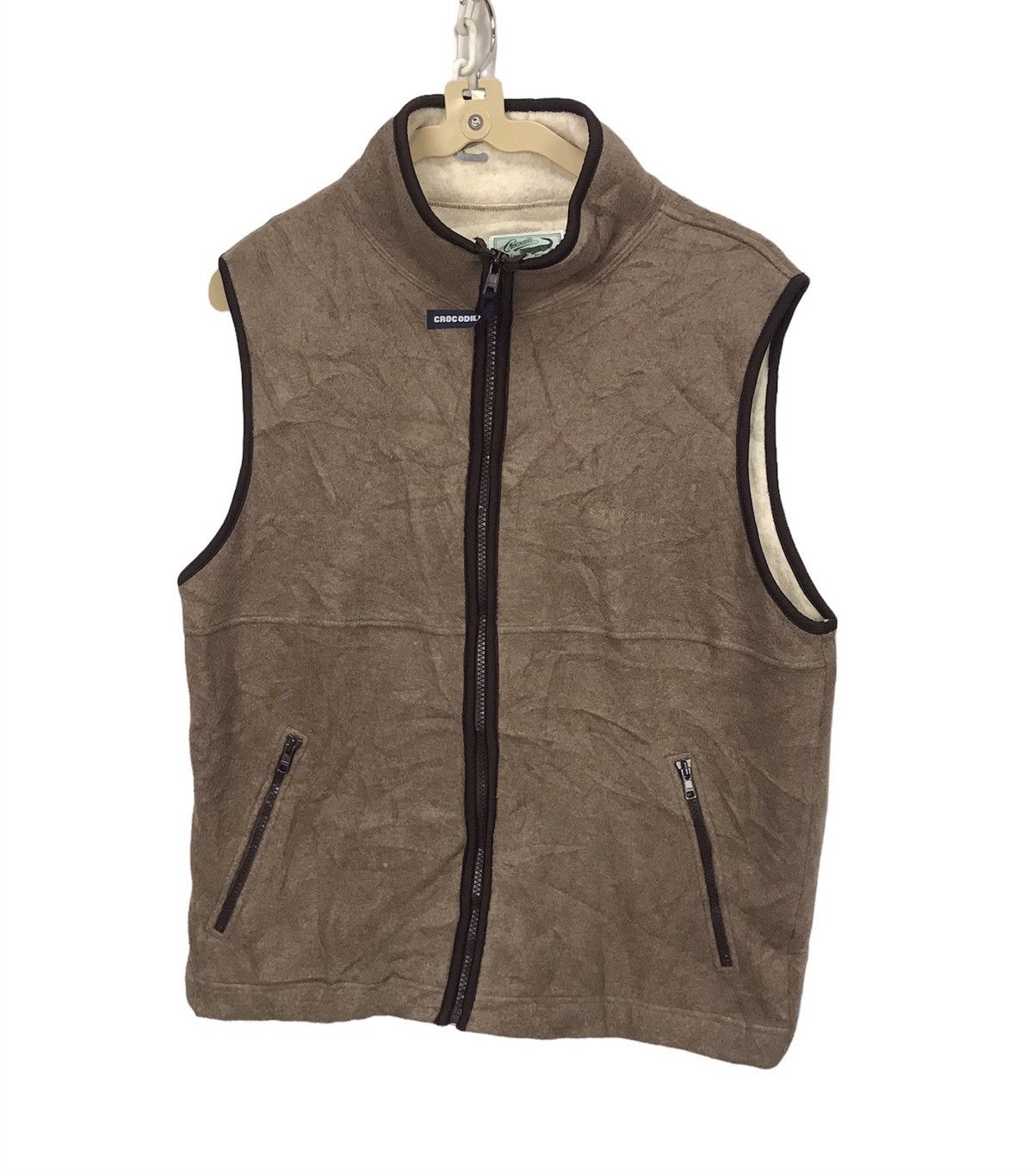 Japanese Brand × Vintage Crocodile zipper sleeveless sweater Size US M / EU 48-50 / 2 - 1 Thumbnail