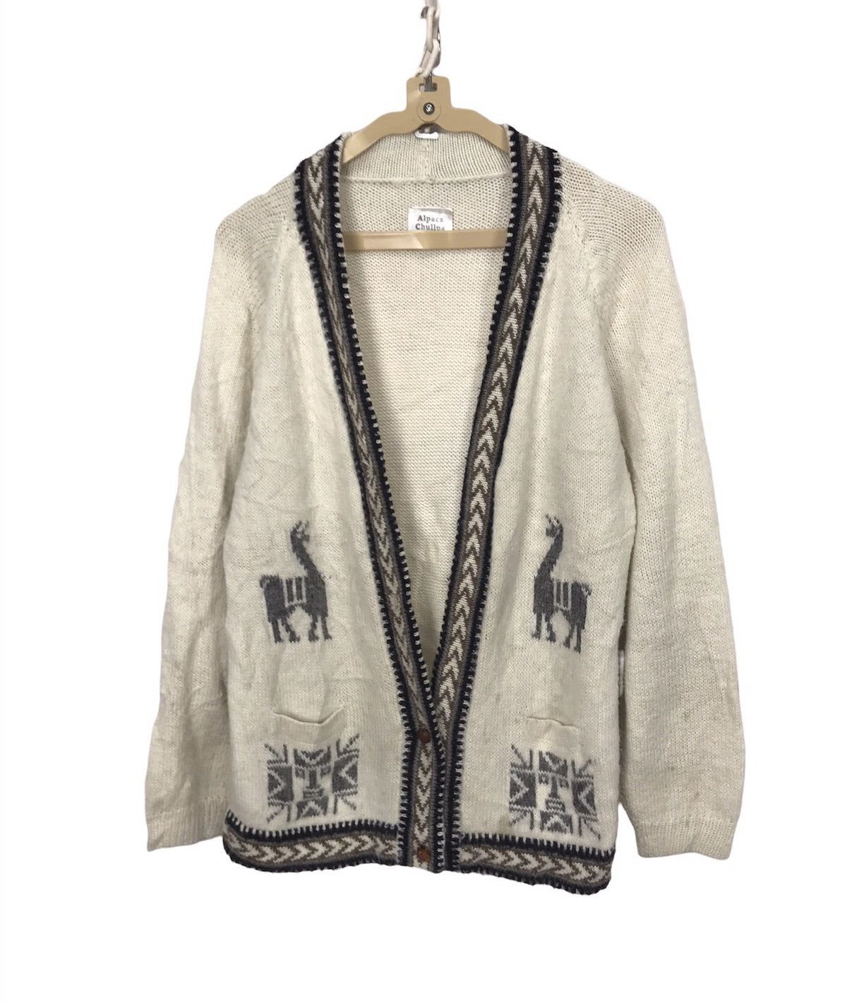 Other Alpaca wool printed cardigan by alpaca chullpa Size US M / EU 48-50 / 2 - 1 Thumbnail