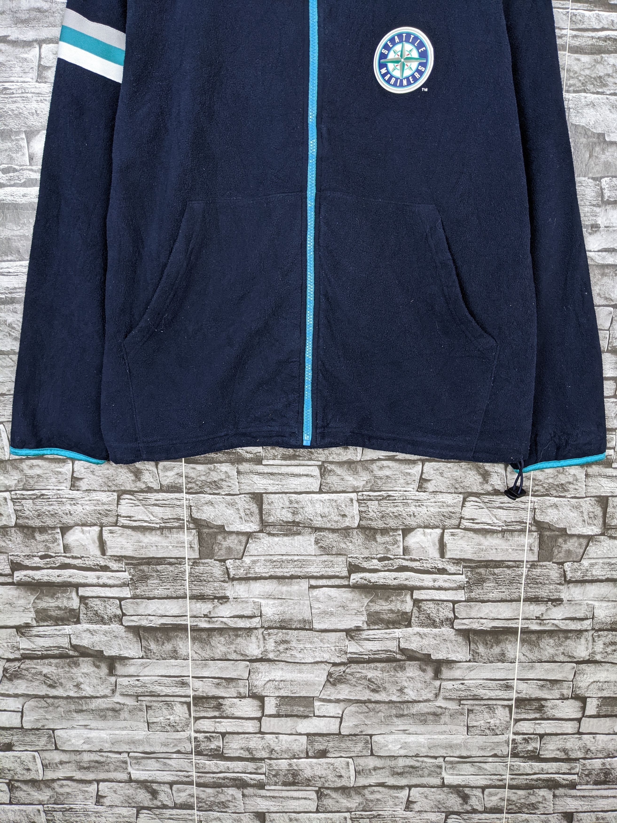 MLB Vintage Tanrei Seattle Mariners Fleece Sweater Jacket Size US L / EU 52-54 / 3 - 4 Thumbnail
