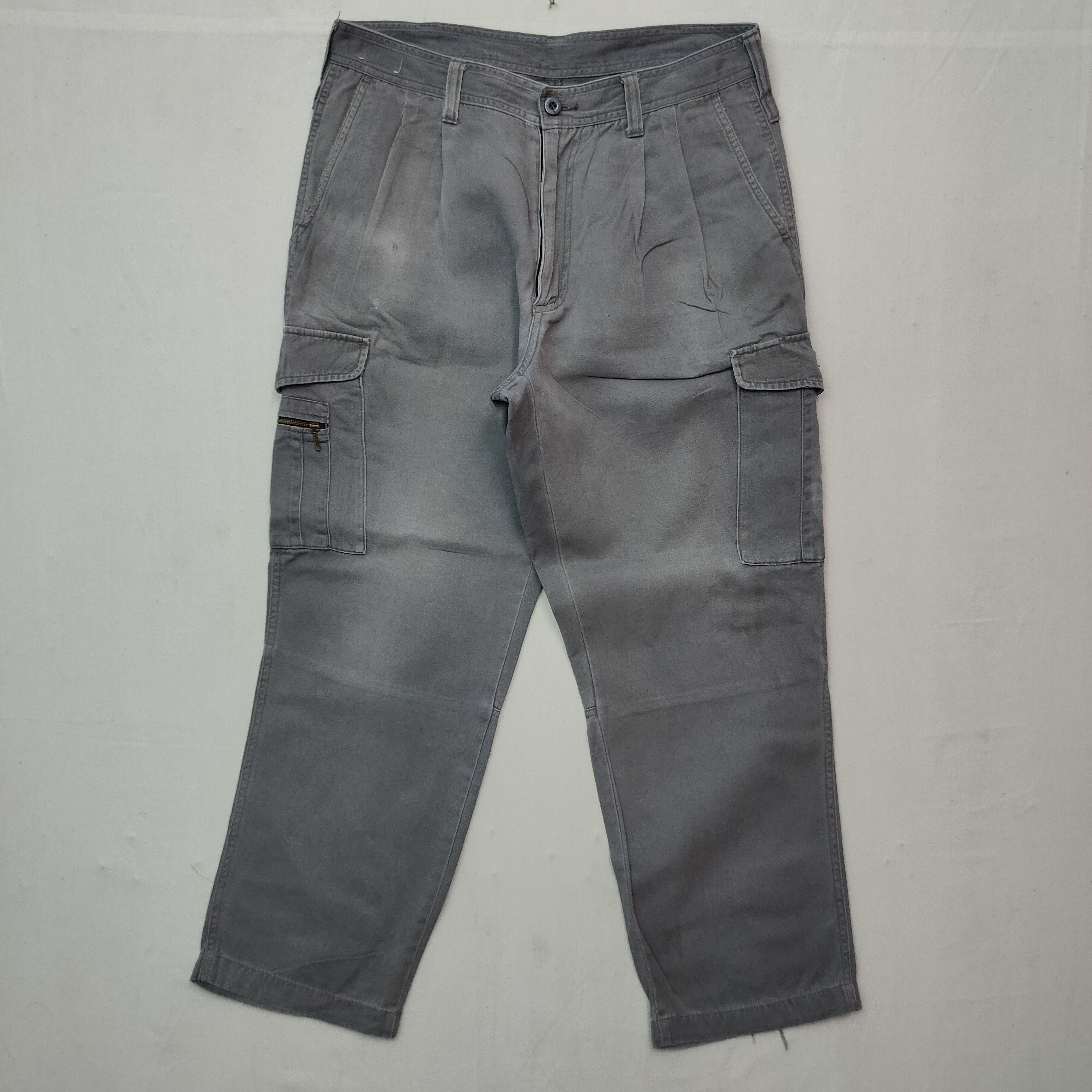 Japanese Brand Vintage N EVOLUTION Faded Utility Cargo Pants Size US 32 / EU 48 - 1 Thumbnail