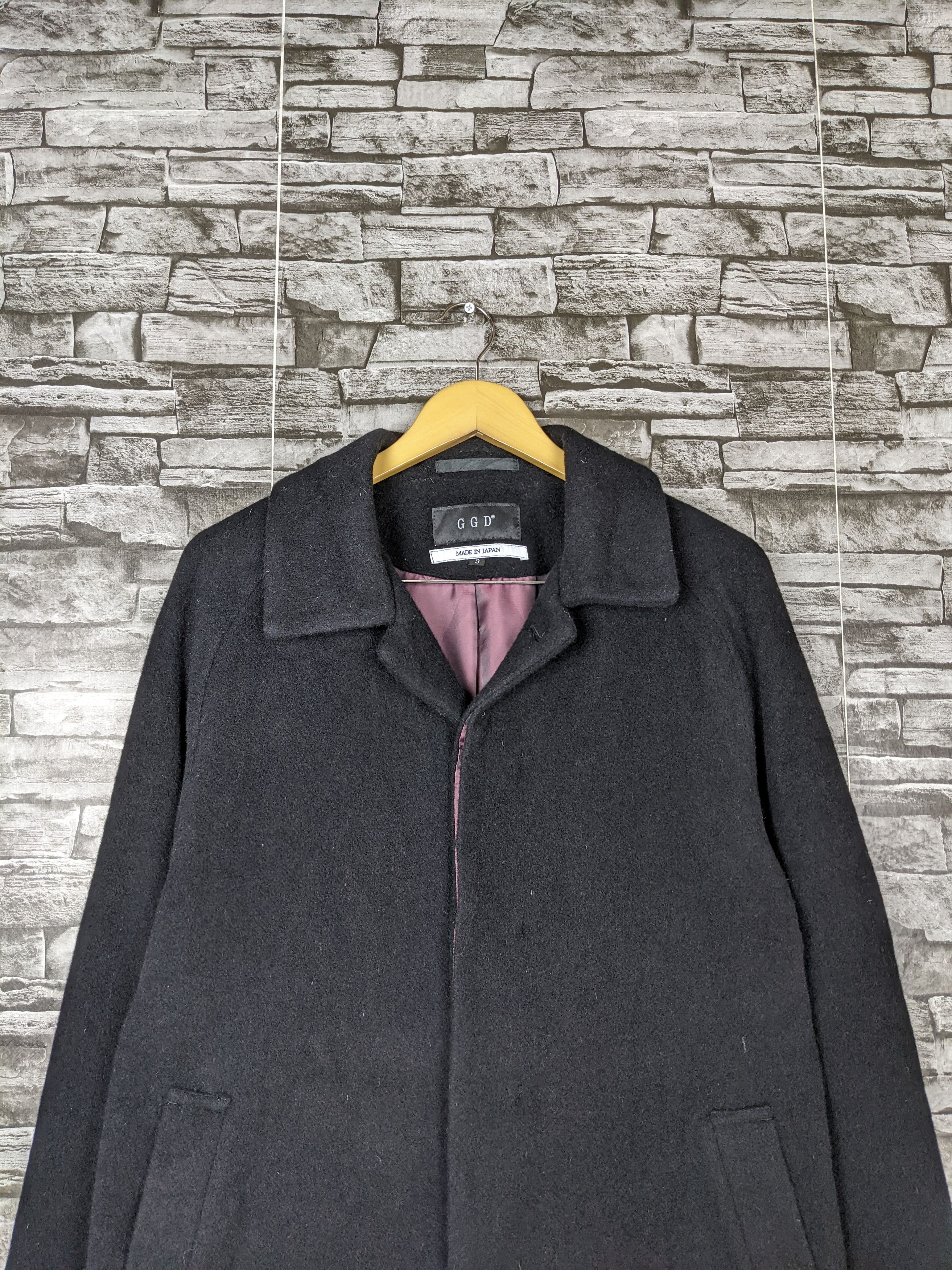 Japanese Brand Vintage GGD Japan Long Chester Coat Jacket Fur Fleece Size US L / EU 52-54 / 3 - 2 Thumbnail