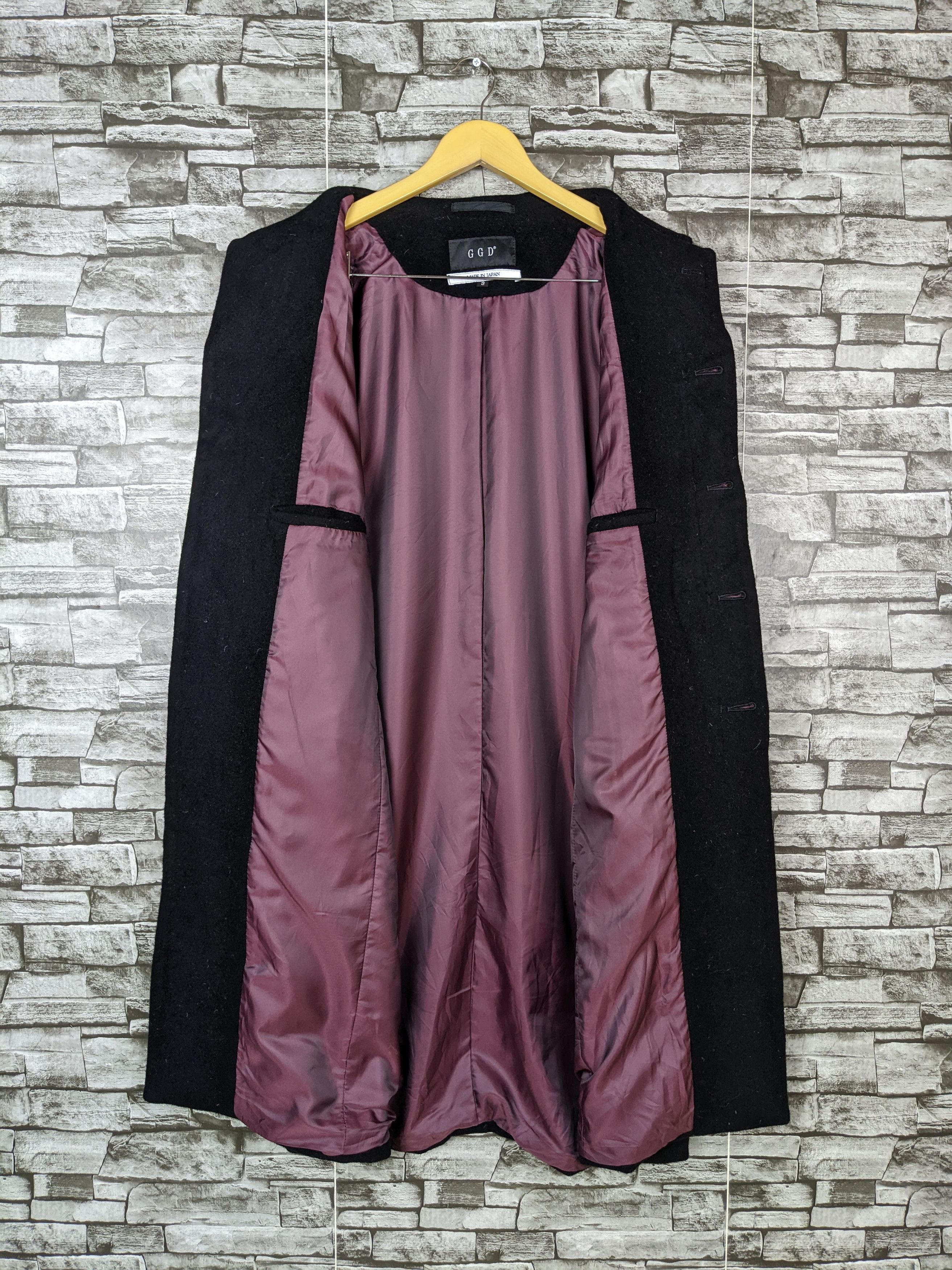 Japanese Brand Vintage GGD Japan Long Chester Coat Jacket Fur Fleece Size US L / EU 52-54 / 3 - 7 Thumbnail