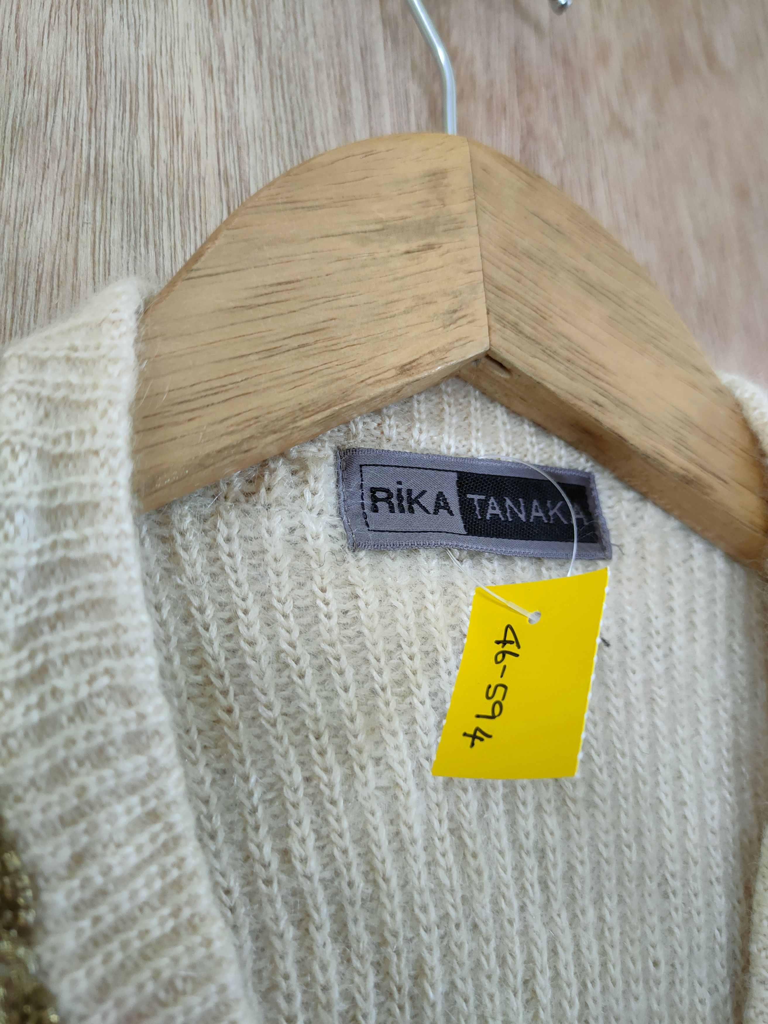 Aran Isles Knitwear × Japanese Brand Rina Tanaka mohair long cardigan knitwear japan #46-594 Size US M / EU 48-50 / 2 - 4 Thumbnail