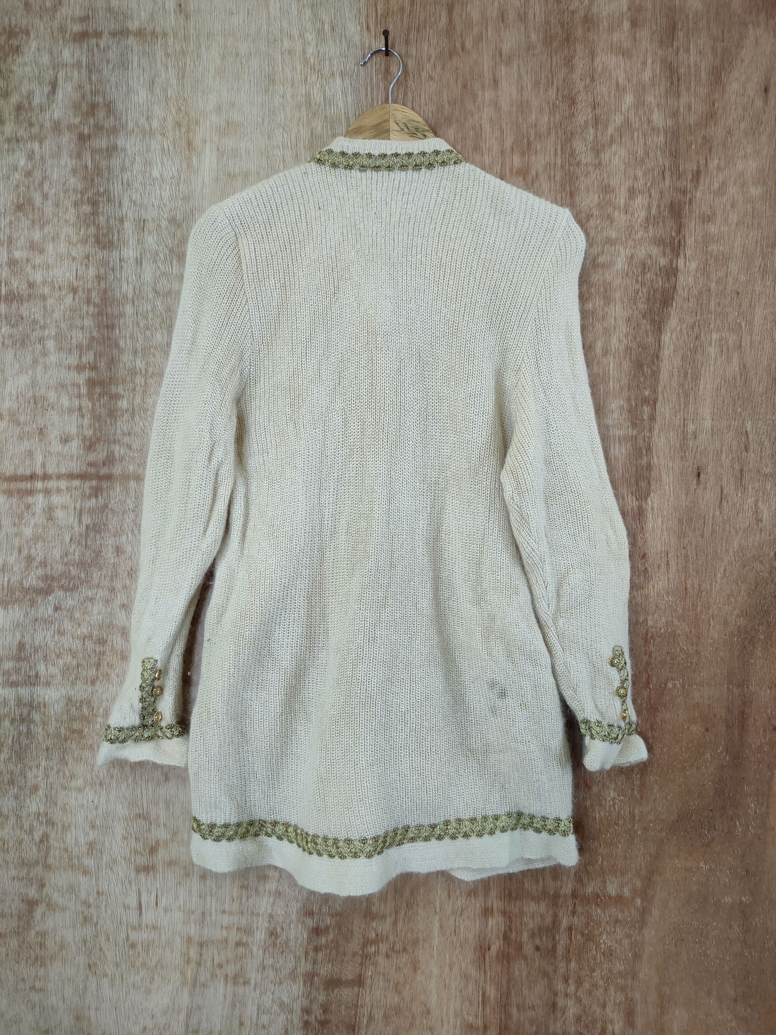 Aran Isles Knitwear × Japanese Brand Rina Tanaka mohair long cardigan knitwear japan #46-594 Size US M / EU 48-50 / 2 - 10 Thumbnail