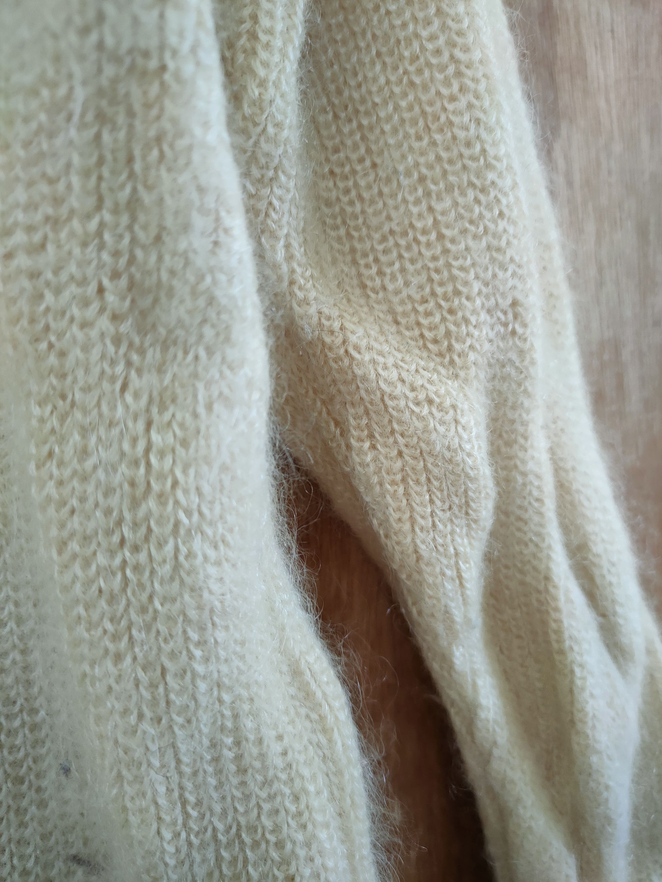 Aran Isles Knitwear × Japanese Brand Rina Tanaka mohair long cardigan knitwear japan #46-594 Size US M / EU 48-50 / 2 - 9 Thumbnail