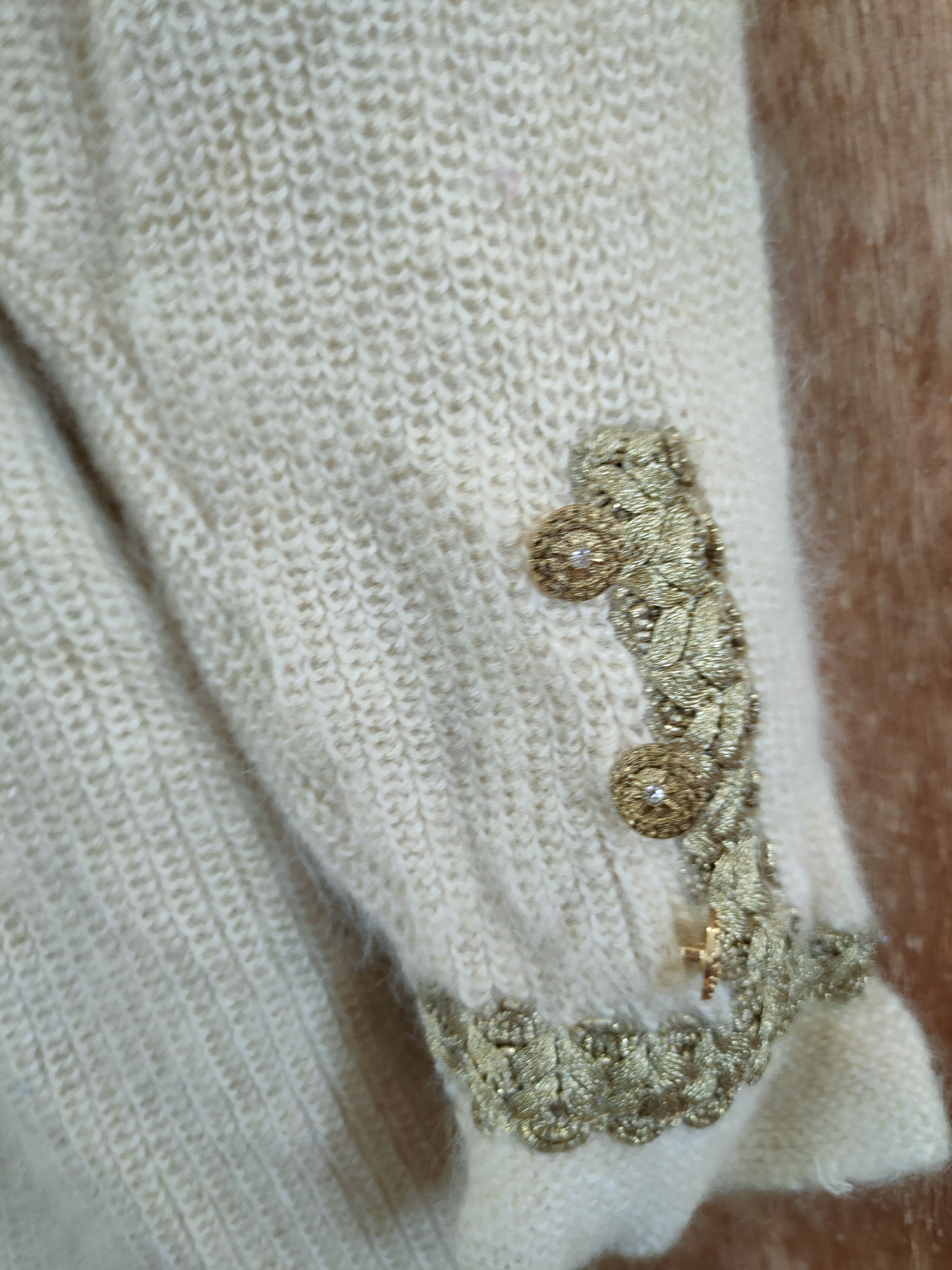 Aran Isles Knitwear × Japanese Brand Rina Tanaka mohair long cardigan knitwear japan #46-594 Size US M / EU 48-50 / 2 - 14 Thumbnail