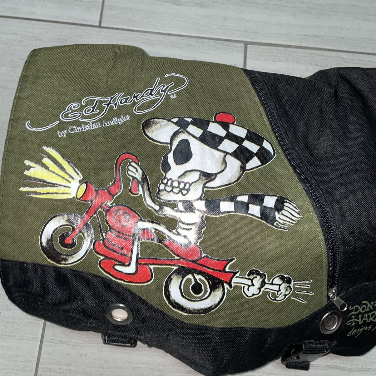 Christian Audigier × Ed Hardy × Vintage Vintage Ed Hardy 13 Side Bag Size ONE SIZE - 2 Thumbnail